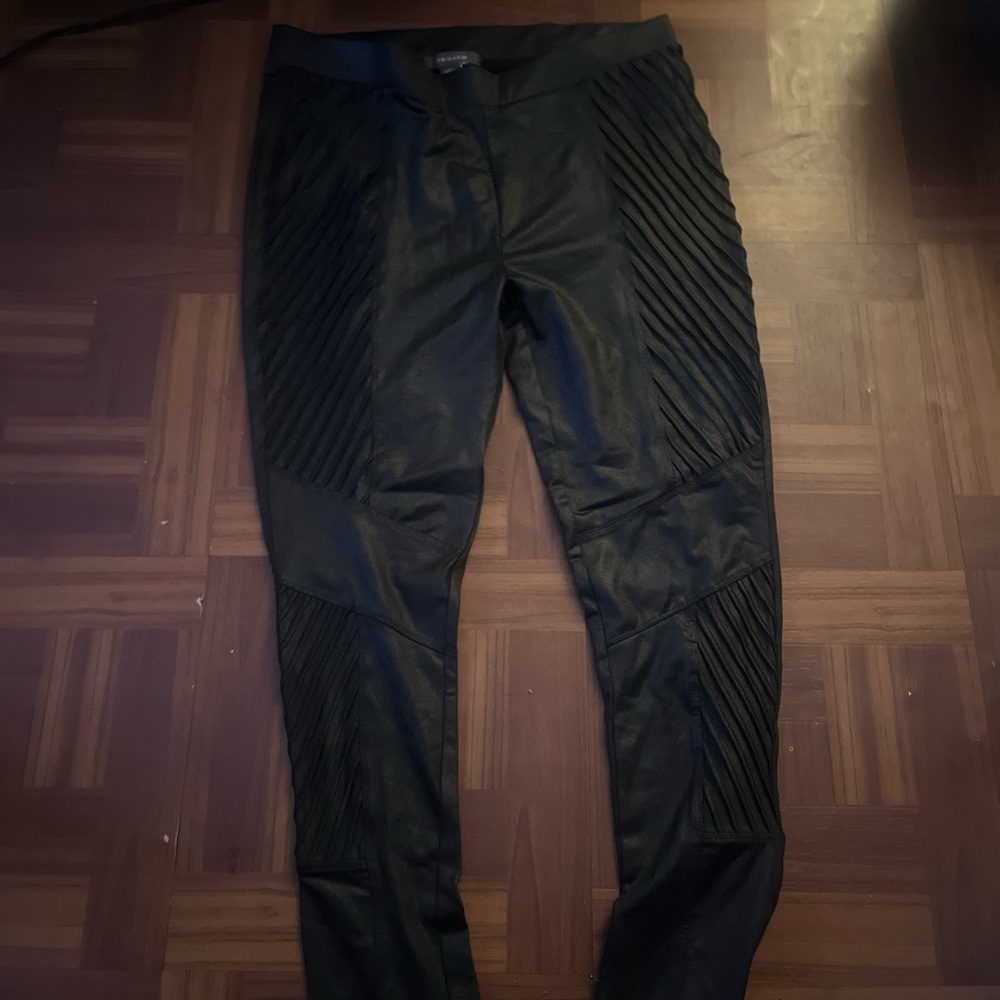 Black leather pants
